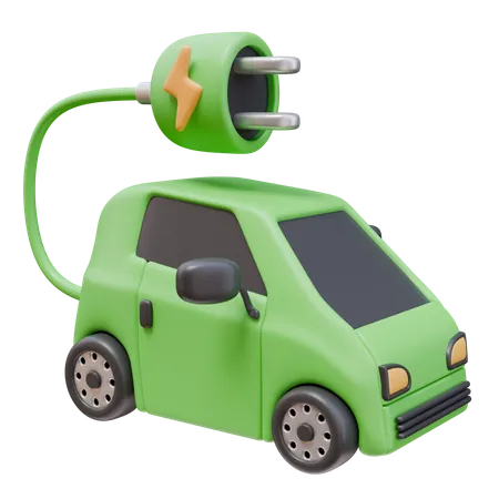 Coche eléctrico  3D Icon