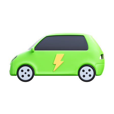 Coche eléctrico  3D Icon