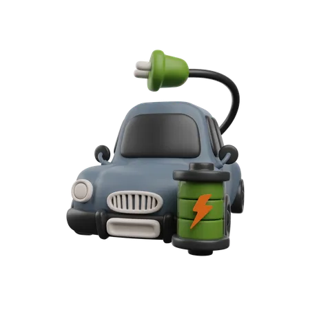 Coche eléctrico  3D Icon