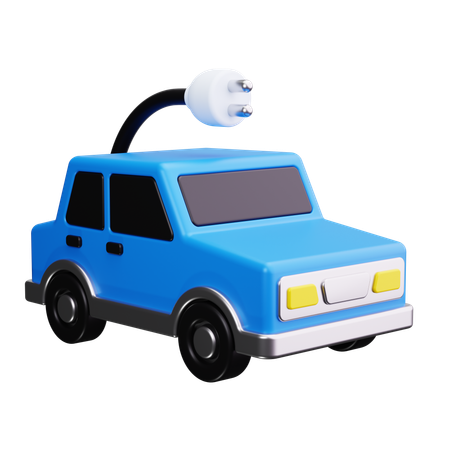 Coche electrico  3D Icon