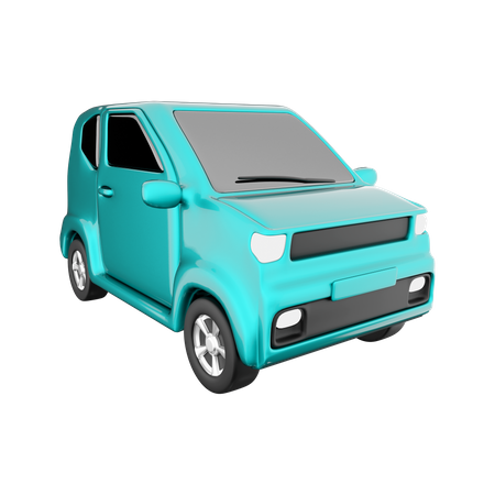Coche eléctrico  3D Icon