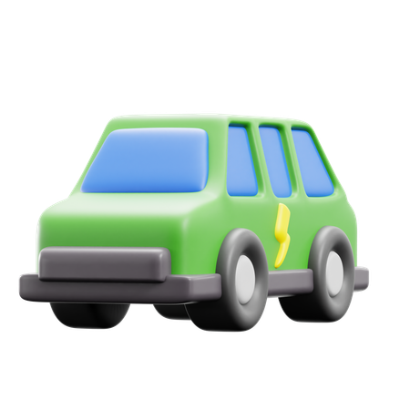 Coche eléctrico  3D Icon