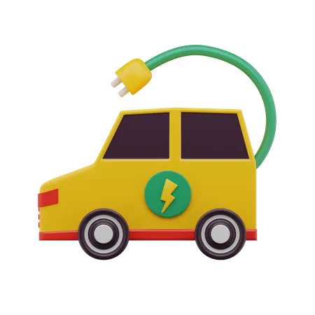 Coche eléctrico  3D Icon