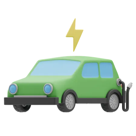 Coche eléctrico  3D Icon