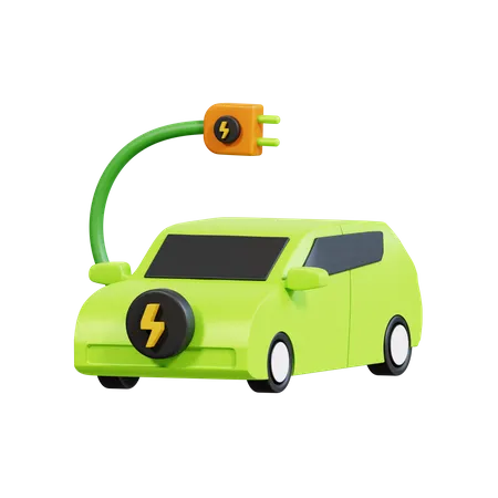 Coche eléctrico  3D Icon