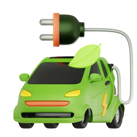 Coche eléctrico  3D Icon