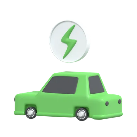 Coche eléctrico  3D Icon