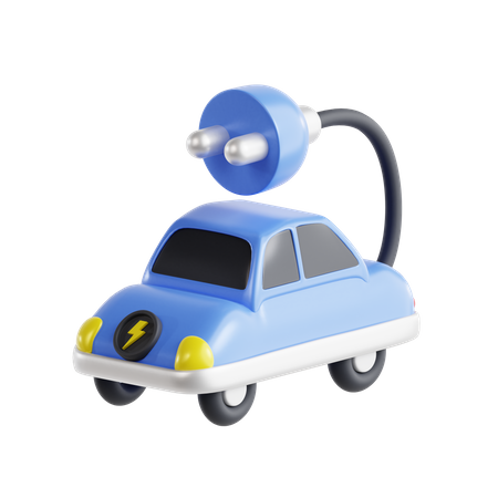 Coche eléctrico  3D Icon