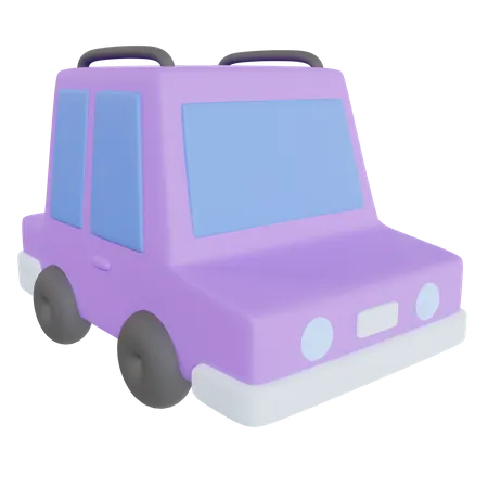 Carro familiar  3D Icon