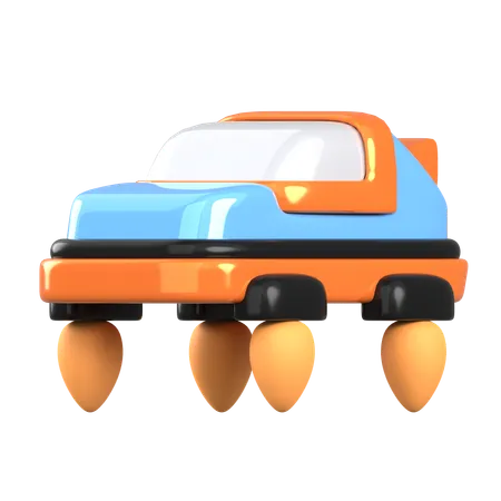 Auto flotante  3D Icon