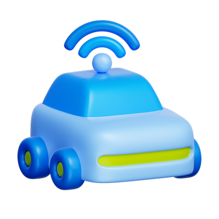 Auto inteligente  3D Icon