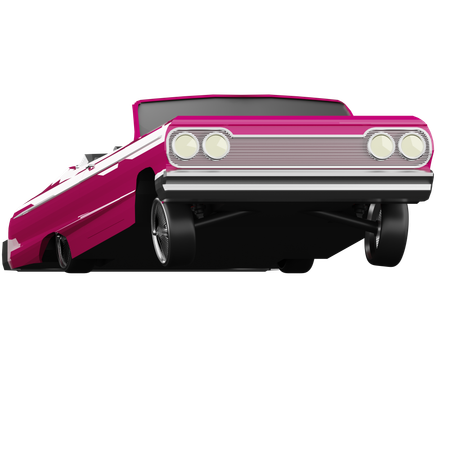 Coche lowrider  3D Icon