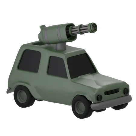 Coche militar  3D Icon