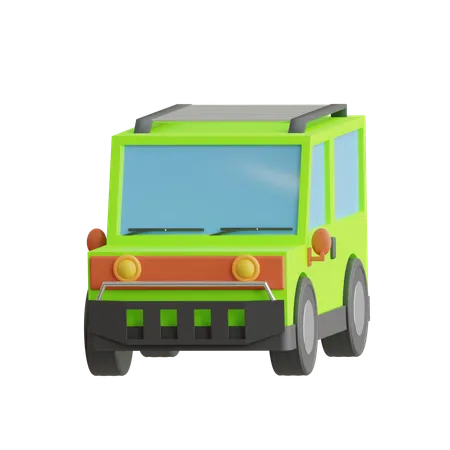 Coche de safari  3D Icon