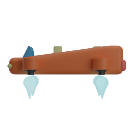 Carro volador  3D Illustration
