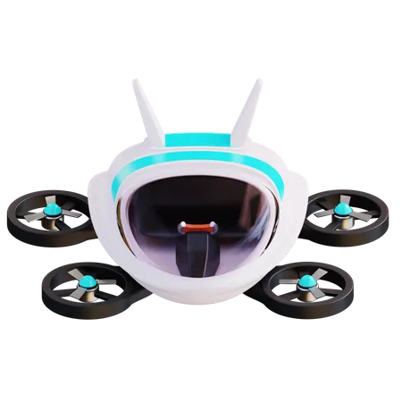 Carro volador  3D Icon