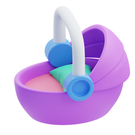 Cochecito de bebé  3D Icon