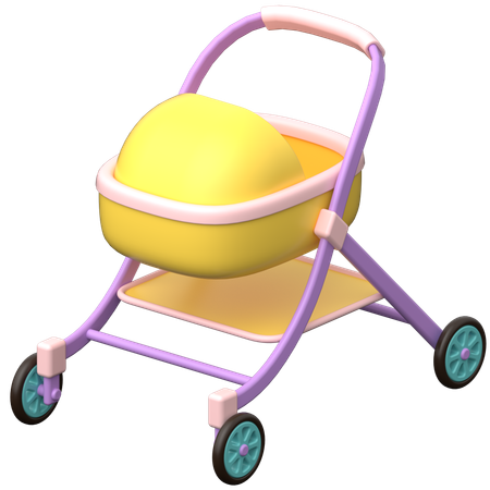 Carrito de bebé  3D Icon