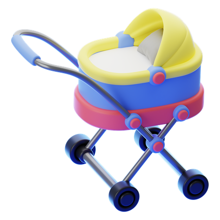 Carrito de bebé  3D Icon