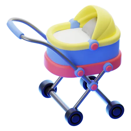 Carrito de bebé  3D Icon