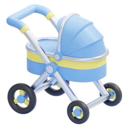 Carrito de bebé  3D Icon