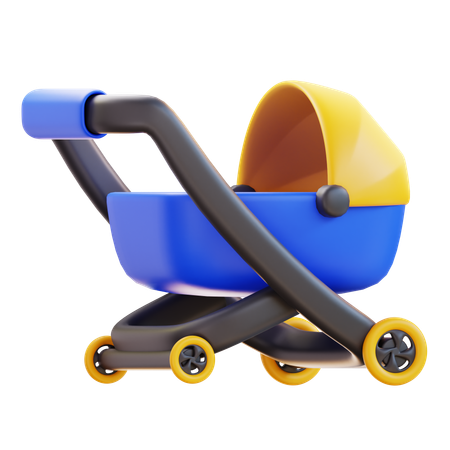 Carrito de bebé  3D Icon