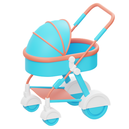 Carrito de bebé  3D Icon