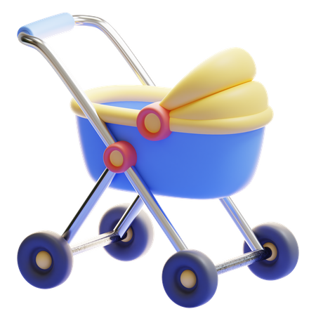 Carrito de bebé  3D Icon