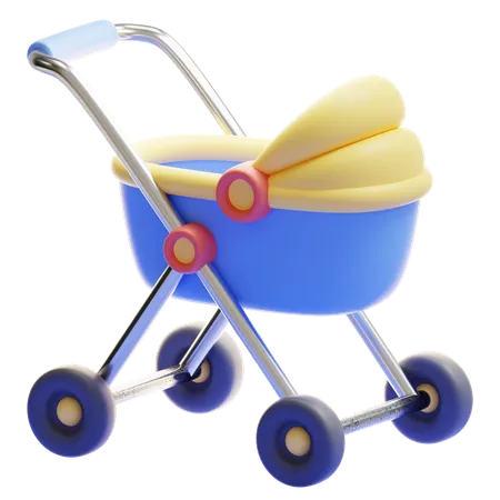 Carrito de bebé  3D Icon