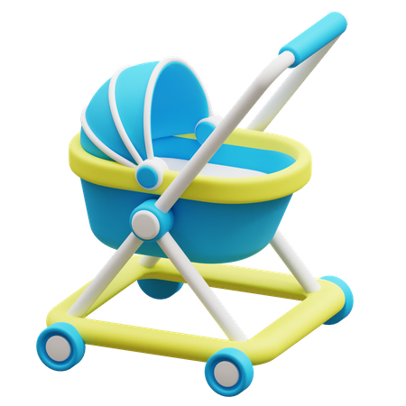 Carrito de bebé  3D Icon