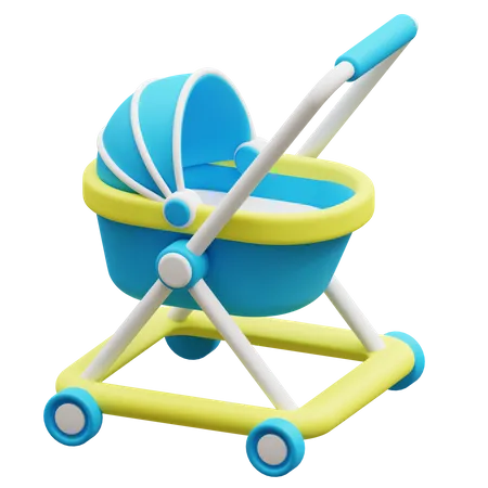 Carrito de bebé  3D Icon