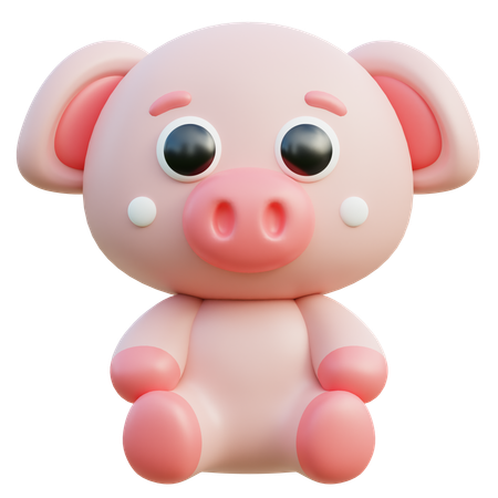 Cochon  3D Icon