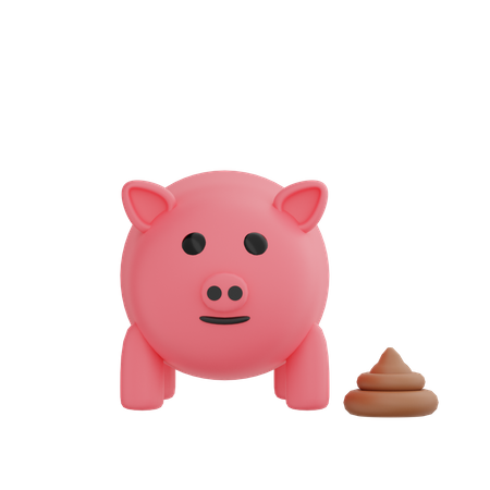 Cochon  3D Illustration