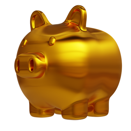 Cochon d'or  3D Icon