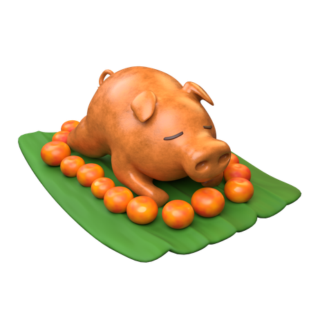 Cochon de lait  3D Icon