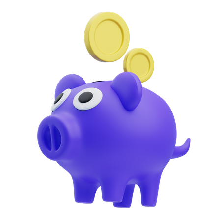 Économie de cochon  3D Icon