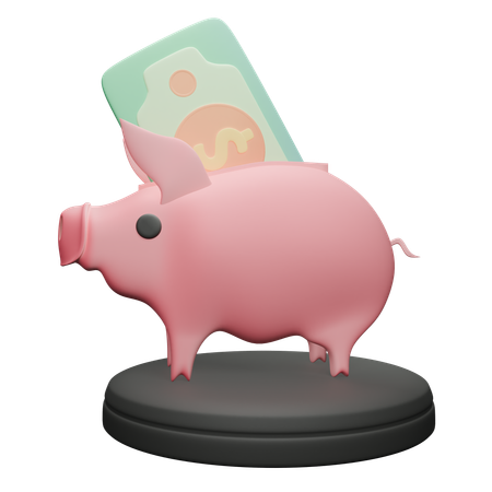 Économies de cochon  3D Icon