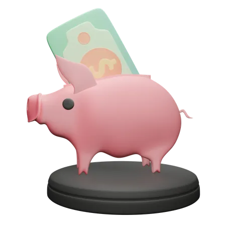 Économies de cochon  3D Icon