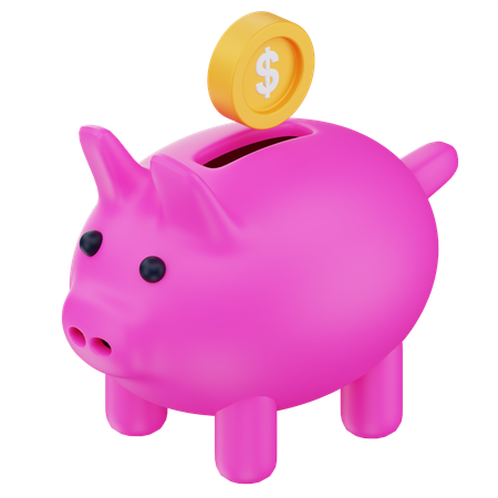 Économies de cochon  3D Icon