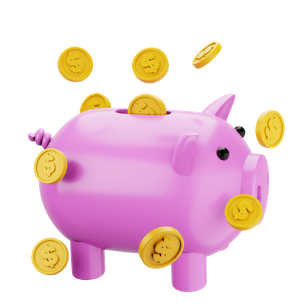 Économies de cochon  3D Icon