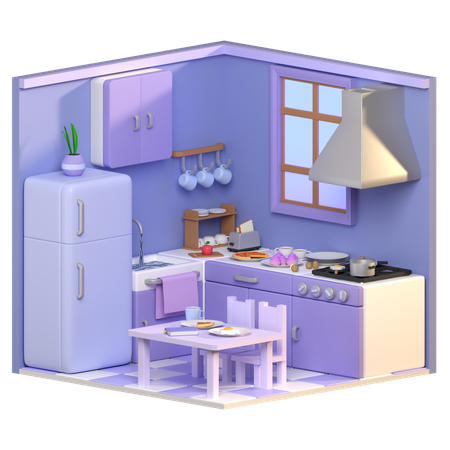 Cocina  3D Icon