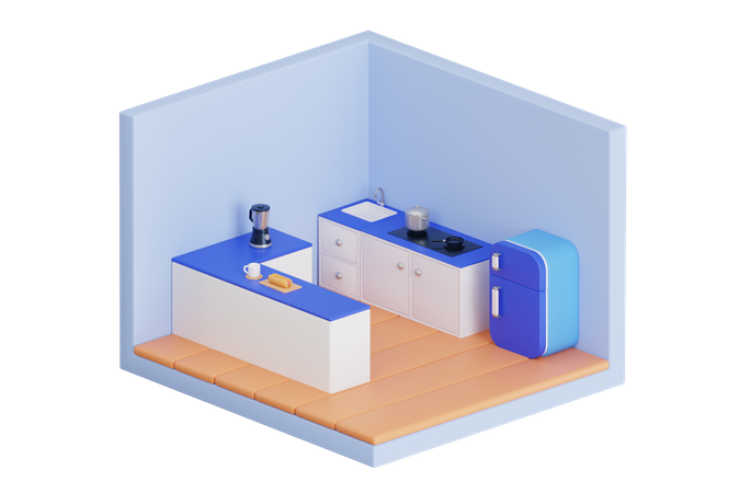 Cocina  3D Illustration