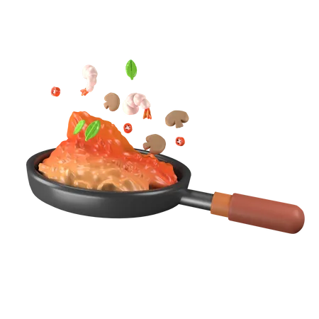 Cocinando  3D Icon