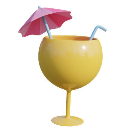 Cocktail  3D Illustration