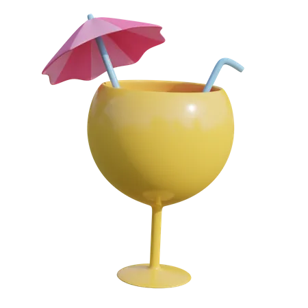 Cocktail  3D Illustration