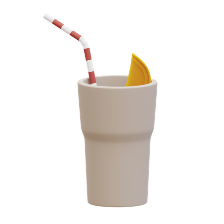 Cocktail  3D Illustration