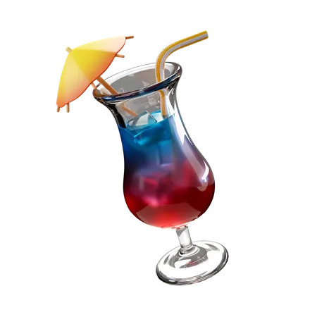 Cocktail  3D Illustration