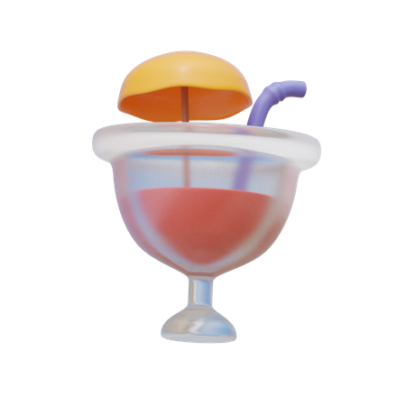 Cocktail  3D Illustration