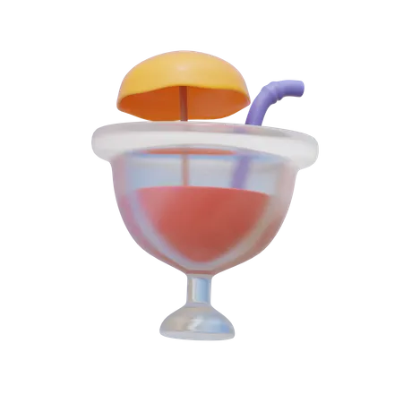 Cocktail  3D Illustration