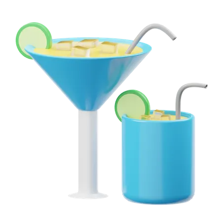 Cocktail  3D Illustration